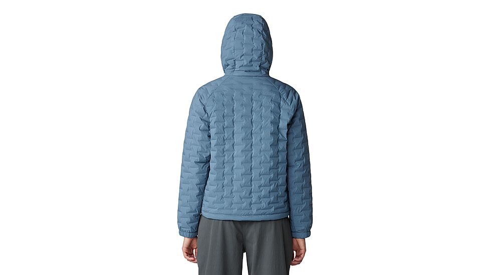 Mountain Hardwear Stretchdown Light Full Zip Hoody - Womens, Asiatic Blue, Montauk Blue, Extra Large, 2077681444-XL