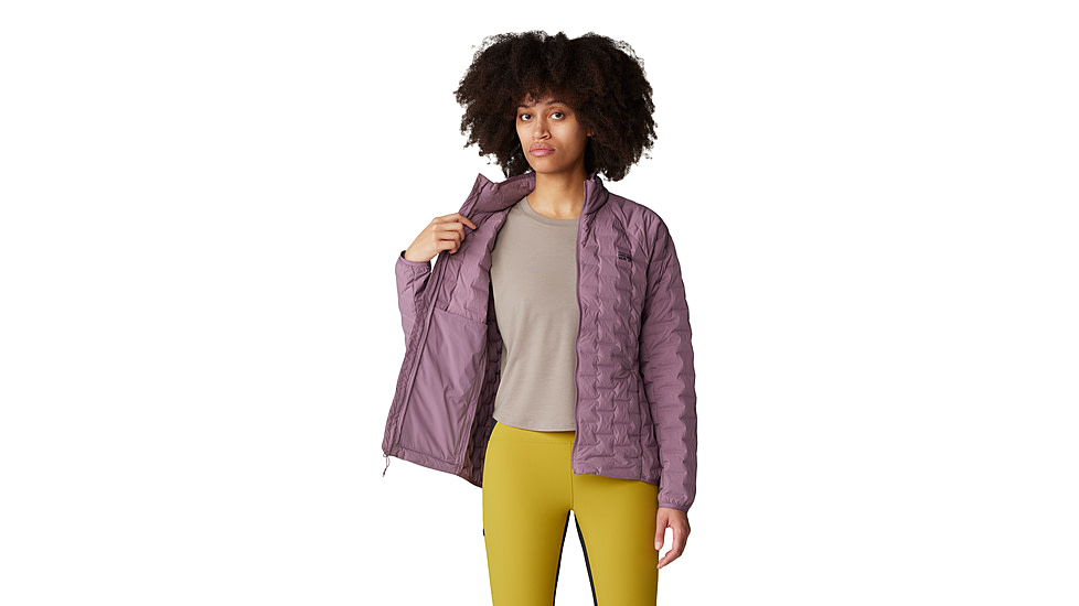 Mountain Hardwear Stretchdown Light Jacket - Womens, Dark Daze, Small, 2104801534-S
