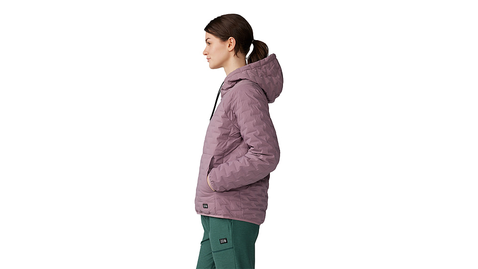 Mountain Hardwear Stretchdown Light Pullover Hoody - Womens, Dark Daze, Small, 2058821534-S
