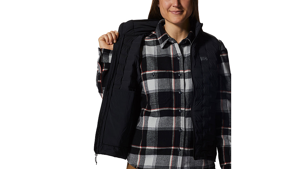 Mountain Hardwear Stretchdown Light Vest - Womens, 010, L, 2104811-010-L