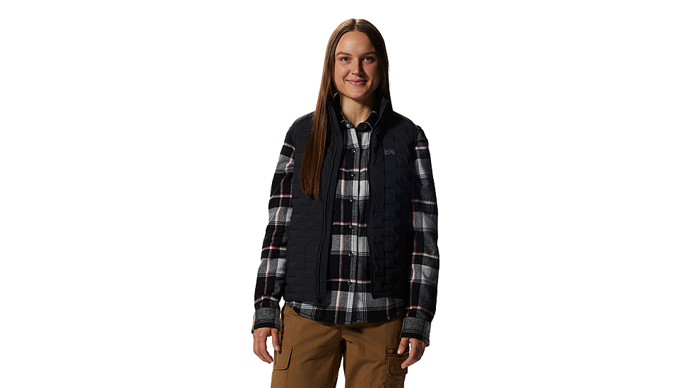 Mountain Hardwear Stretchdown Light Vest - Womens, 010, L, 2104811-010-L