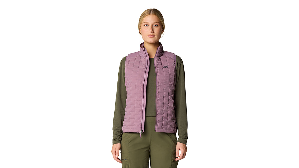 Mountain Hardwear Stretchdown Light Vest - Womens, Dark Daze, Medium, 2104811534-M