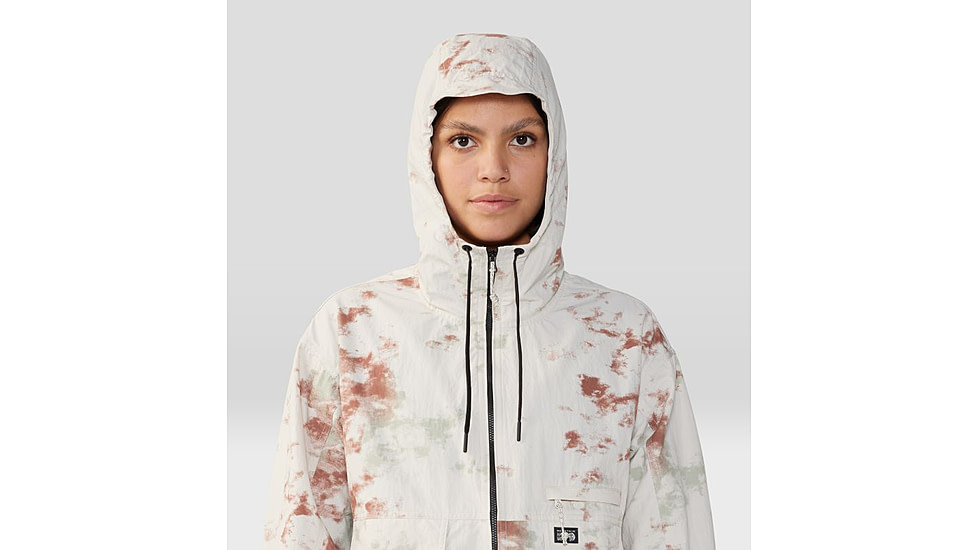 Mountain Hardwear Stryder Full Zip Top - Womens, Dark Quartz Nebula Dye Print, Small, 2067721641-S