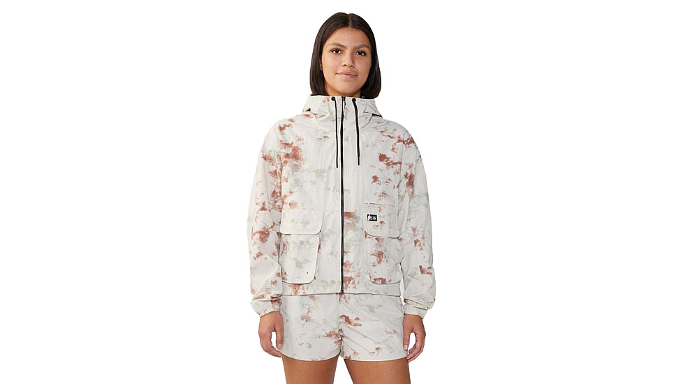 Mountain Hardwear Stryder Full Zip Top - Womens, Dark Quartz Nebula Dye Print, Small, 2067721641-S