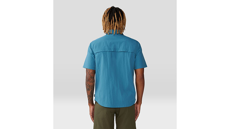 Mountain Hardwear Stryder Short Sleeve Shirt - Mens, Caspian, Small, 2070501442-S