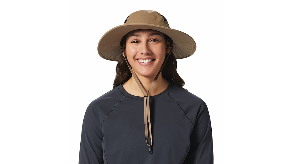 Mountain Hardwear Stryder Sun Hat, Trail Dust, One Size, 1936721249-Trail Dust-O/S
