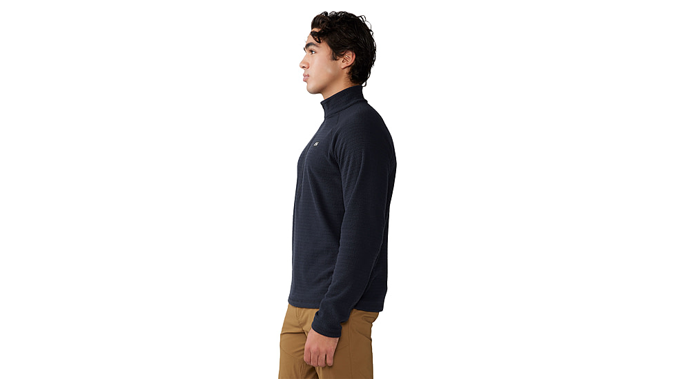 Mountain Hardwear Summit Grid Half Zip Shirt - Mens, 010, M, 2105701-010-M
