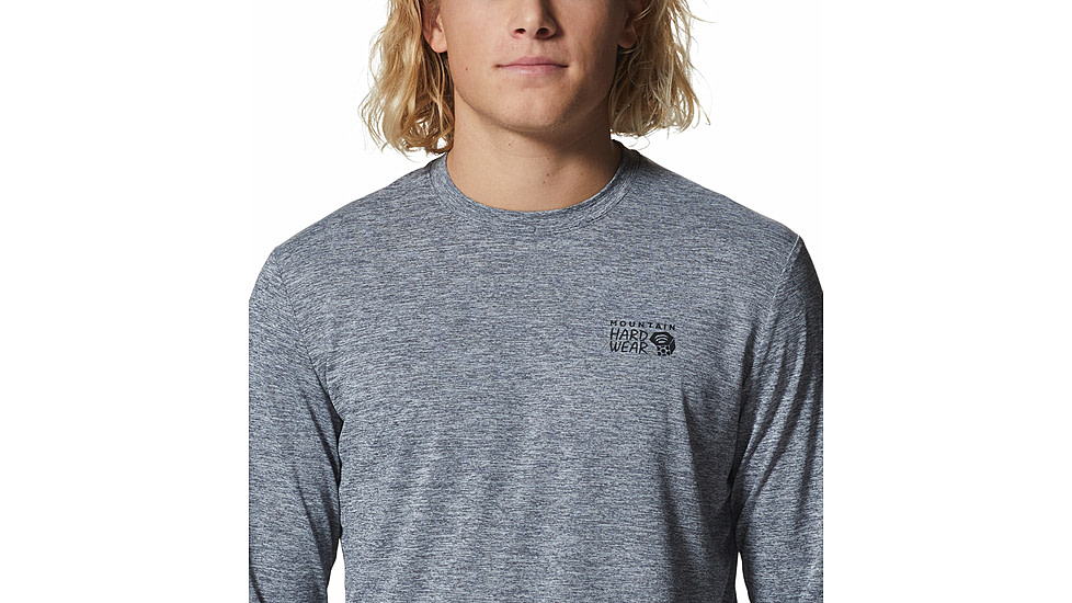 Mountain Hardwear Sunblocker Long Sleeve Top - Mens, Foil Grey Heather, Small, 2027871056-F-S