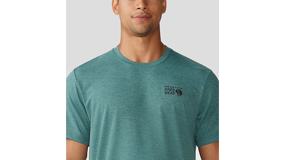 Mountain Hardwear Sunblocker Short Sleeve Shirt - Mens, Blue Pine Heather, Extra Large, 2027891355-XL