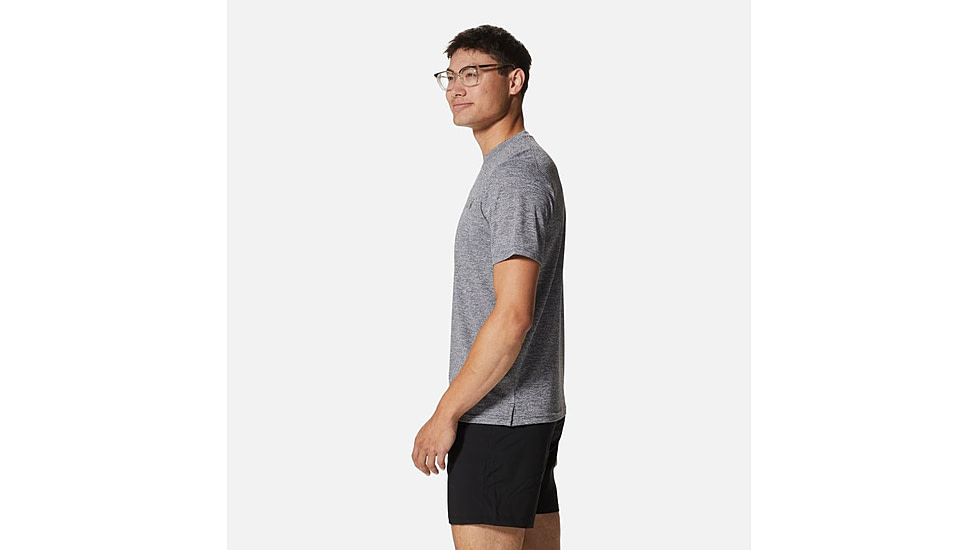 Mountain Hardwear Sunblocker Short Sleeve Shirt - Men's, Foil Grey Heather, S, 2027891-056-S