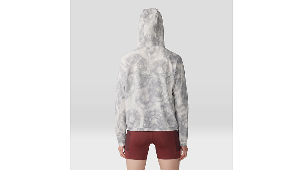 Mountain Hardwear Sunshadow Full Zip Top - Womens, Grey Ice Spore Dye Print, Small, 1982601064-S