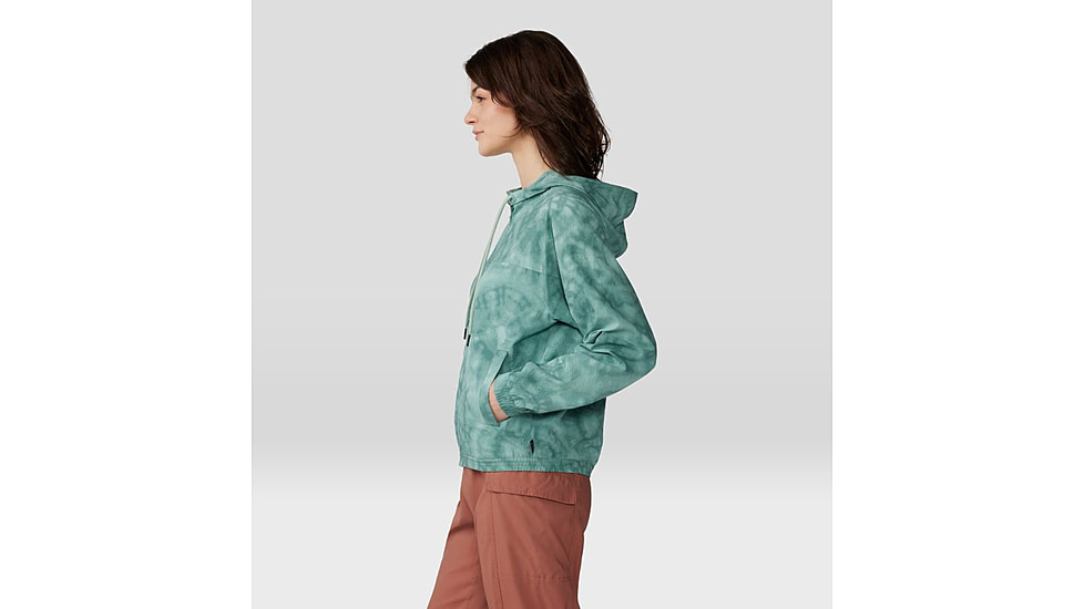 Mountain Hardwear Sunshadow Full Zip Top - Womens, Mineral Spring Spore Dye Print, Small, 1982601334-S