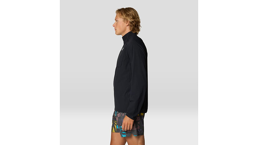 Mountain Hardwear Sunshield 1/2 Zip Top - Mens, Black, L, 190423019526