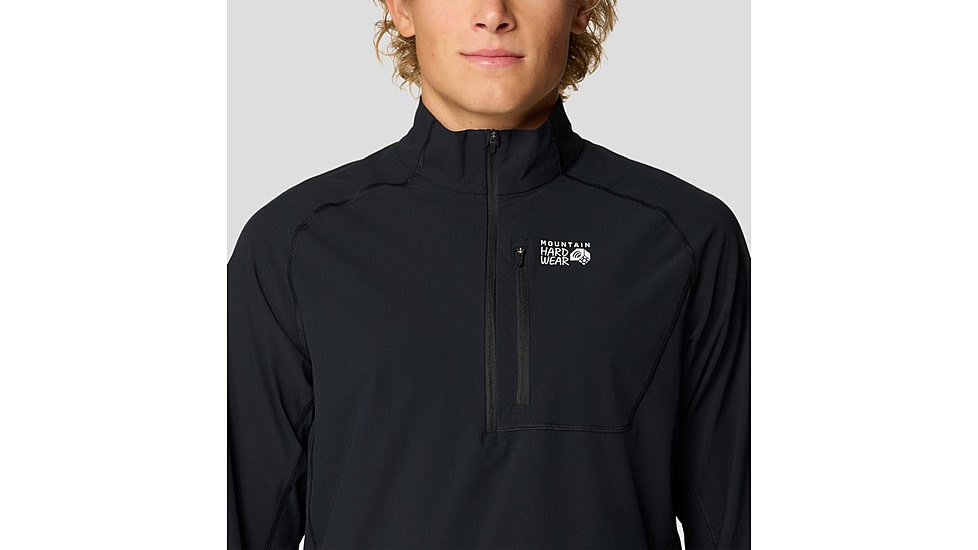Mountain Hardwear Sunshield 1/2 Zip Top - Mens, Black, L, 190423019526