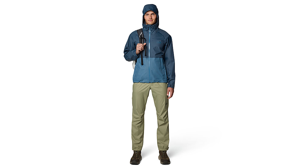 Mountain Hardwear Threshold Jacket - Mens, Moon Blue, Adriatic Blue, L, 190423032549
