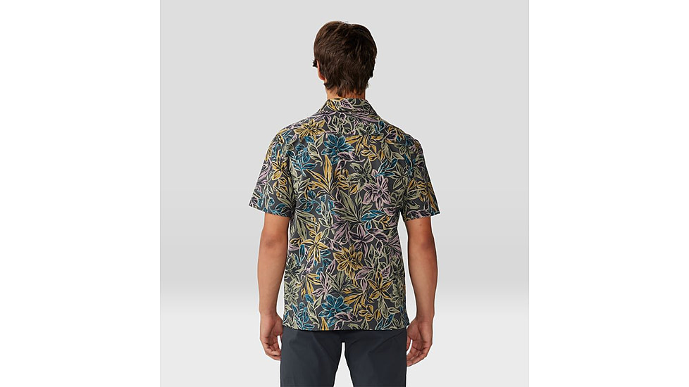 Mountain Hardwear Trail Sender Camp Shirt - Mens, Volcanic Floral Print, Small, 2075061007-S