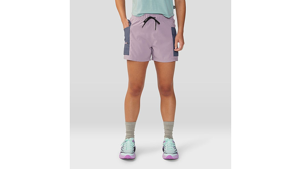 Mountain Hardwear Trail Sender Short - Womens, Daze, Blue Slate, Large, 2067931533-L