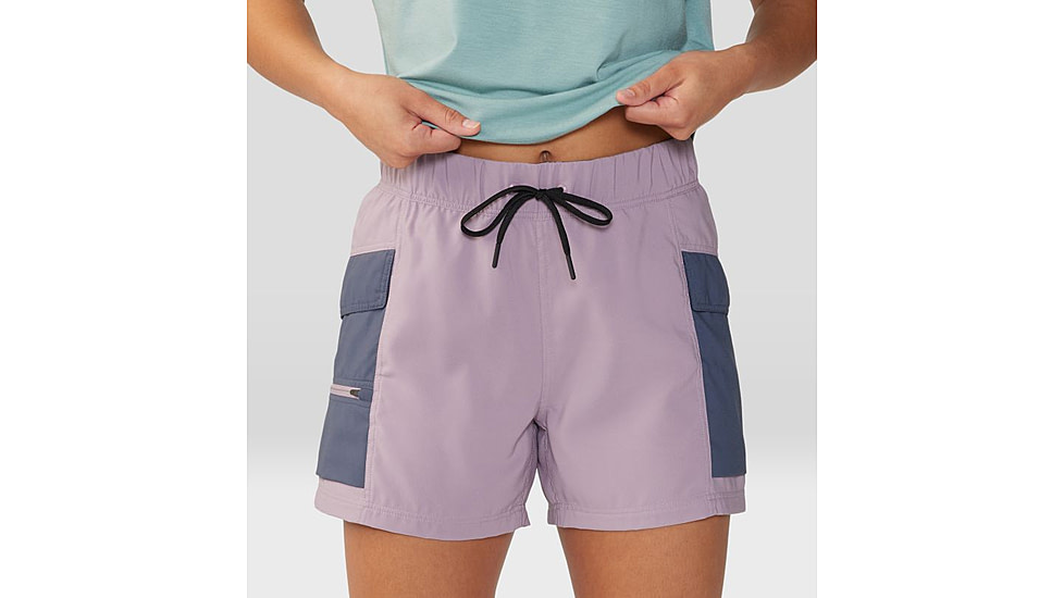 Mountain Hardwear Trail Sender Short - Womens, Daze, Blue Slate, Large, 2067931533-L