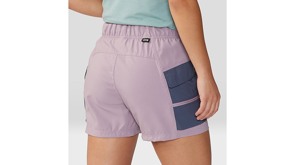 Mountain Hardwear Trail Sender Short - Womens, Daze, Blue Slate, Large, 2067931533-L