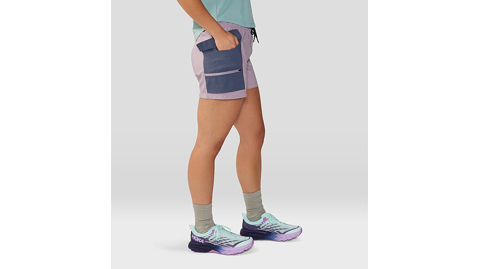 Mountain Hardwear Trail Sender Short - Womens, Daze, Blue Slate, Large, 2067931533-L