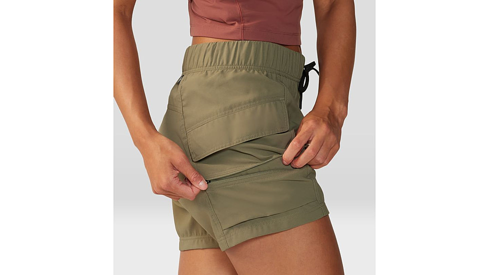 Mountain Hardwear Trail Sender Short - Womens, Light Army, Large, 2067931333-L
