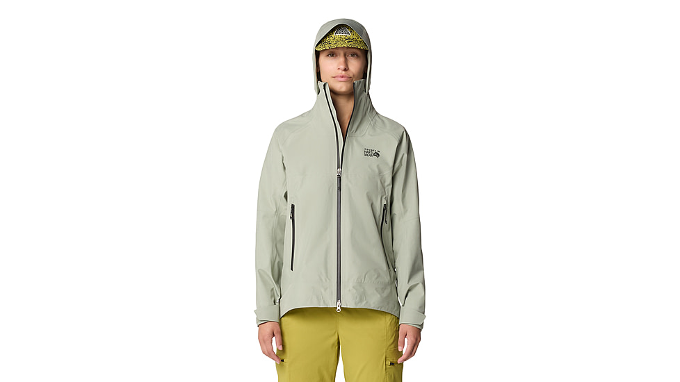 Mountain Hardwear TrailVerse GORE-TEX Jacket - Womens, White Sage, S, 190423032419