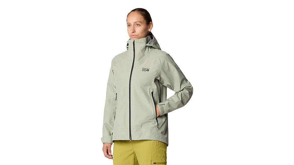 Mountain Hardwear TrailVerse GORE-TEX Jacket - Womens, White Sage, S, 190423032419