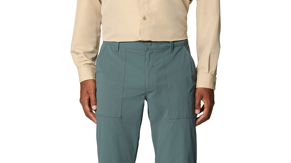 Mountain Hardwear Traxion Trail Pant - Mens, Black Spruce, 36x32, 190423013746