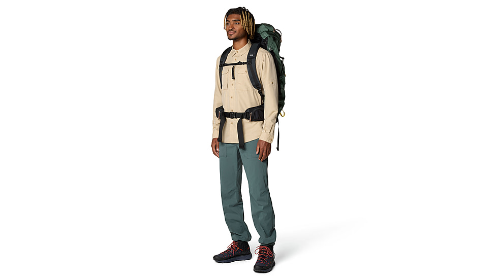 Mountain Hardwear Traxion Trail Pant - Mens, Black Spruce, 36x32, 190423013746