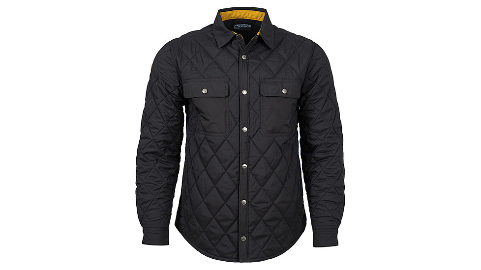 Mountain Khakis Belton Quilted Shirtjac Classic Fit - Mens, Black, S, O86001BLACKS