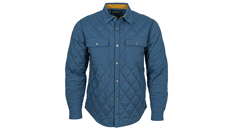 Mountain Khakis Belton Quilted Shirtjac Classic Fit - Mens, Faded Indigo, XL, O86409FADED INDIGOXL