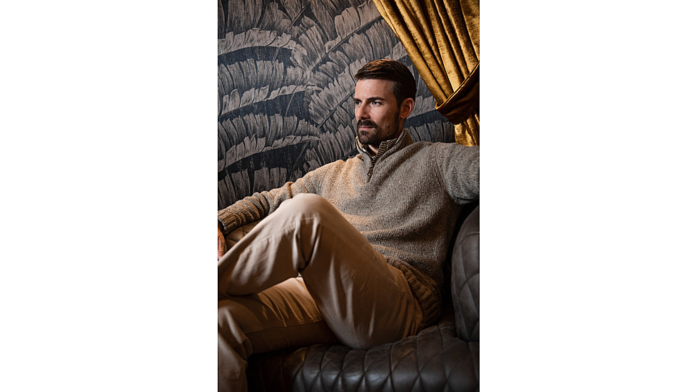 Mountain Khakis Cumberland Sweater Classic Fit - Mens, Crater Navy, L, I29401CRATER NAVYL