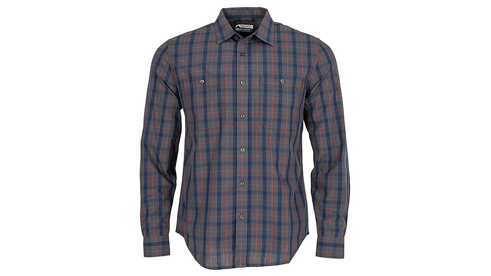Mountain Khakis Midtown Long Sleeve Woven Shirt Classic Fit - Mens, Jackson Grey, XL, O65021JACKSON GREYXL