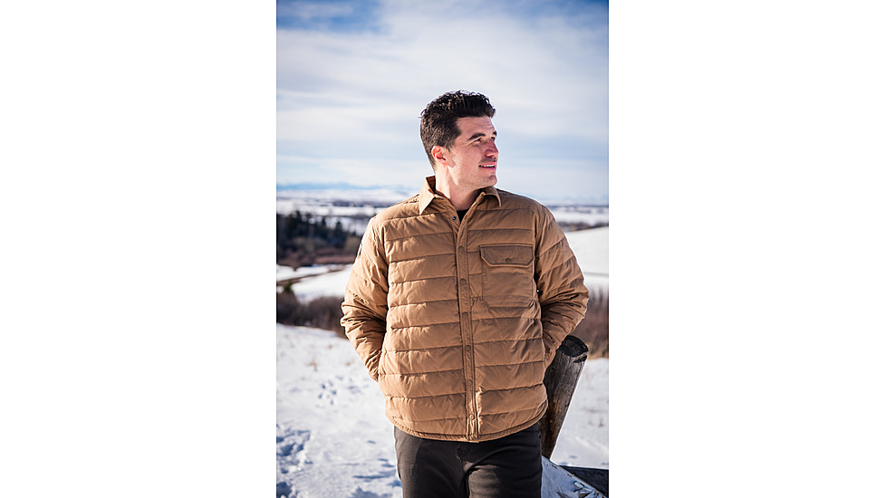 Mountain Khakis Pine Peak Down Shirtjac Classic Fit - Mens, Tobacco, XL, I60254TOBACCOXL