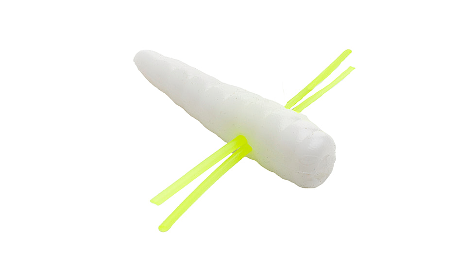 Strike King Mr. Crappie Maxie Waxie Fishing Lure, Soft Plastic Grub, 0.75in, 6-Pack, Red Head, MRCMXWX75-228