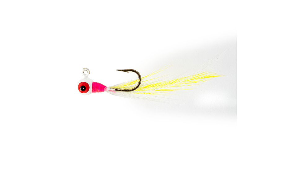 Strike King Mr. Crappie Teen-Zee Sausage Head Jighead, Unique Wide Head Shape, Number 8 Hook, 1/32oz, 6-Pack, Magenta, MRCSHTH132-644