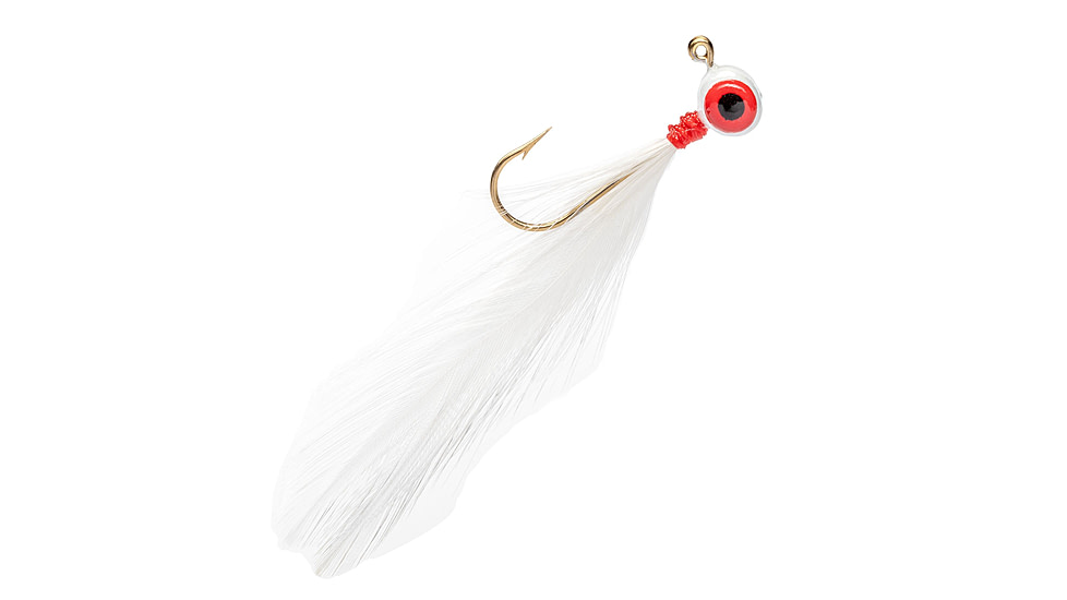 Strike King Mr. Crappie Teen-Zee Sausage Head Jighead, Unique Wide Head Shape, Number 8 Hook, 1/32oz, 6-Pack, Black, MRCSHTH132-10