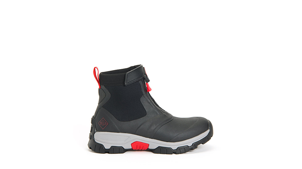 Muck Boots Apex Zip Mid Boots - Mens, Black/Gray/Red, 13, AXMZ-106-BLK-130