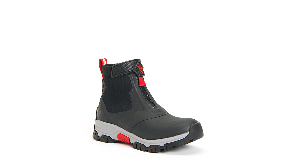 Muck Boots Apex Zip Mid Boots - Men's, Black/Gray/Red, 13, AXMZ-106-BLK-130