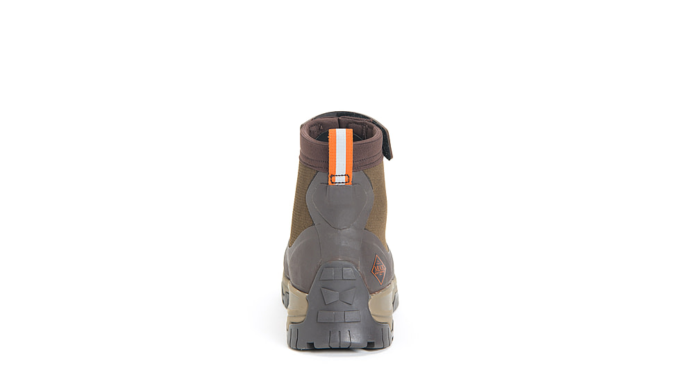 Muck Boots Apex Zip Mid Boots - Mens, Dark Brown/Orange, 9, AXMZ-907-BRN-090