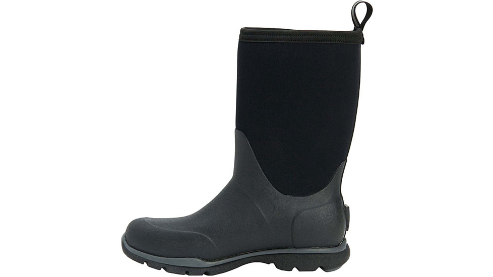 Muck Boots Arctic Excursion Mid Rubber Boot - Mens, Black / Gray, 8, AEP-000-BLK-080