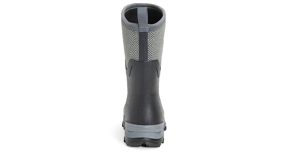 Muck Boots Arctic Ice Grip A.T. Mid Boots - Womens, Black/Grey Geometric, 8, ASVMA-101-GRY-080