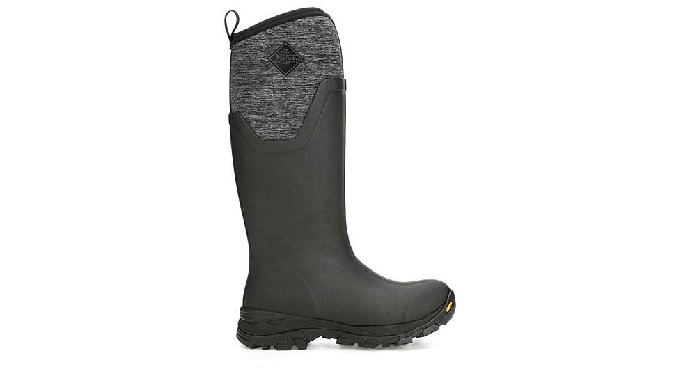 Muck Boots Arctic Ice Grip A.T. Tall Boots - Womens, Black/Jersey Heather, 7, ASVTA-100-BLK-070