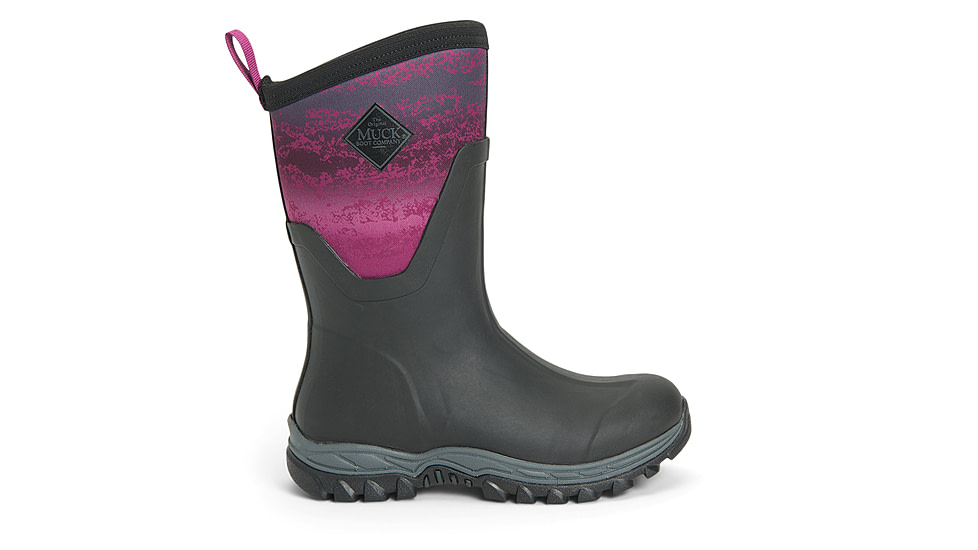 Muck Boots Arctic Sport II Mid Boots - Women's, Black/Magenta Digi Fade Print, 10, AS2M-004-BLK-100
