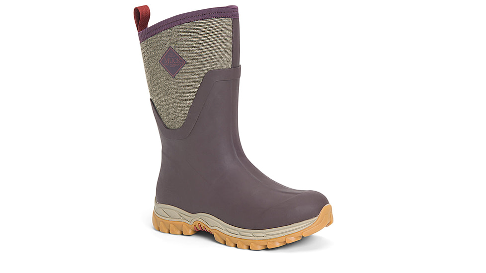 Muck Boots Arctic Sport II Mid Boots - Womens, Wine Tasting/Herringbone, 5, AS2M-6TW-RED-050
