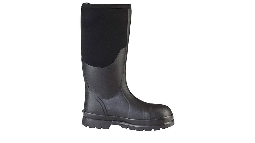 Muck Boots Chore Classic Tall Steel Toe Rubber Work Boots - Men's, Black, 9, CHS-000A-BLK-090