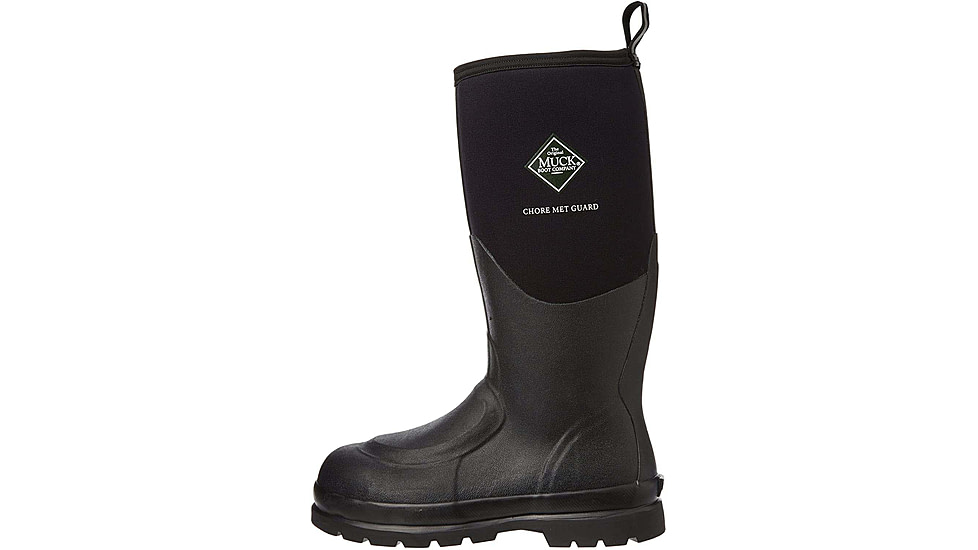 Muck Boots Chore Tall Metatarsal Guard Steel Toe Boots - Mens, Black, 14, CHS-META-BLK-140