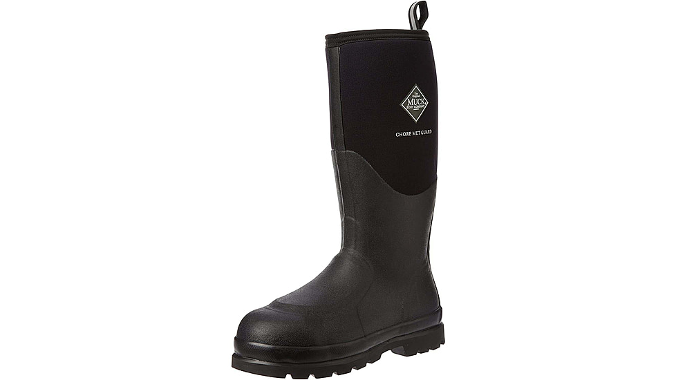 Muck Boots Chore Tall Metatarsal Guard Steel Toe Boots - Men's, Black, 14, CHS-META-BLK-140