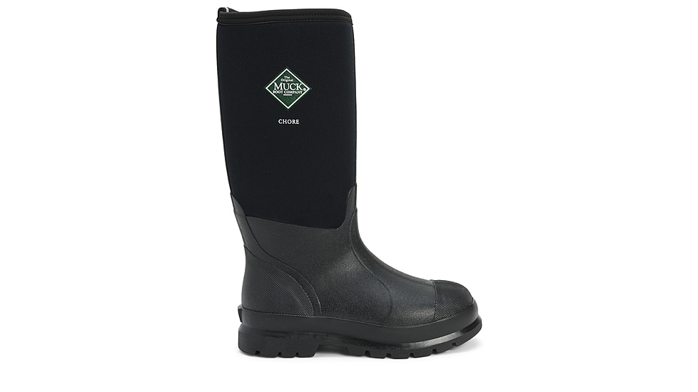 Muck Boots Chore Tall Wateproof Rubber Work Boot - Mens, Black, 5, CHH-000A-BL-050