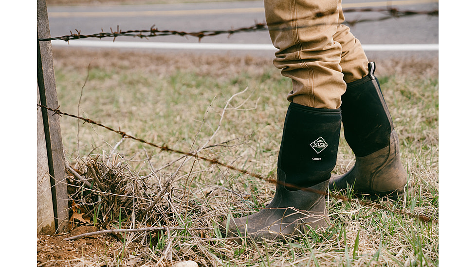 Muck Boots Chore Tall Wateproof Rubber Work Boot - Mens, Black, 5, CHH-000A-BL-050